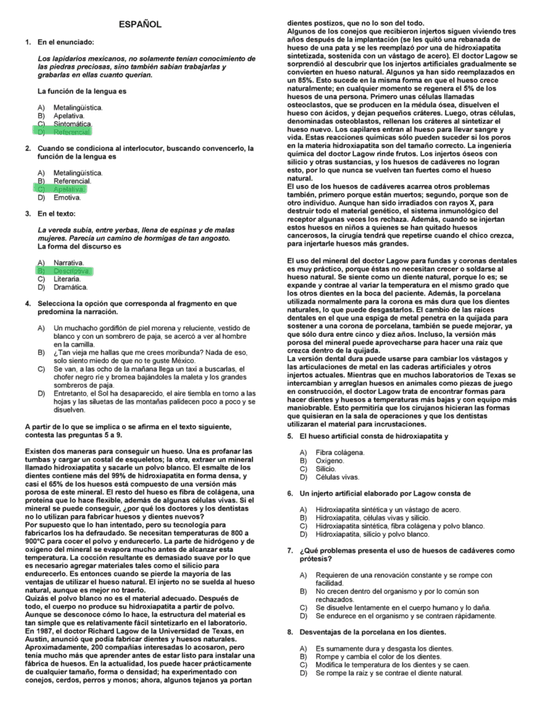 Dominando las Formas del Discurso: Clave para el Examen UNAM