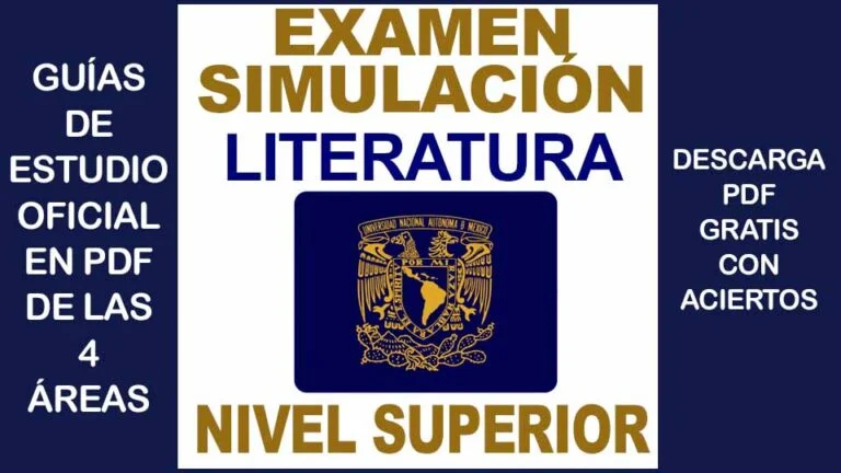 Guía de Examen de Admisión a la Universidad Nacional Autónoma de México de Literatura