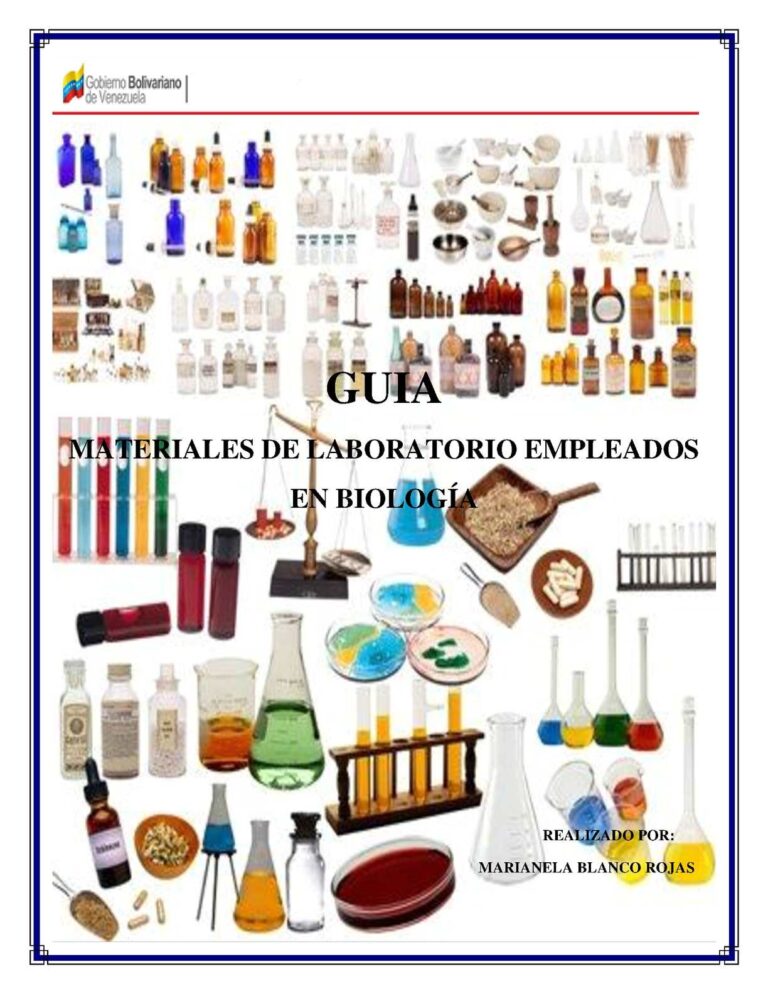 materiales de laboratorio de biologia